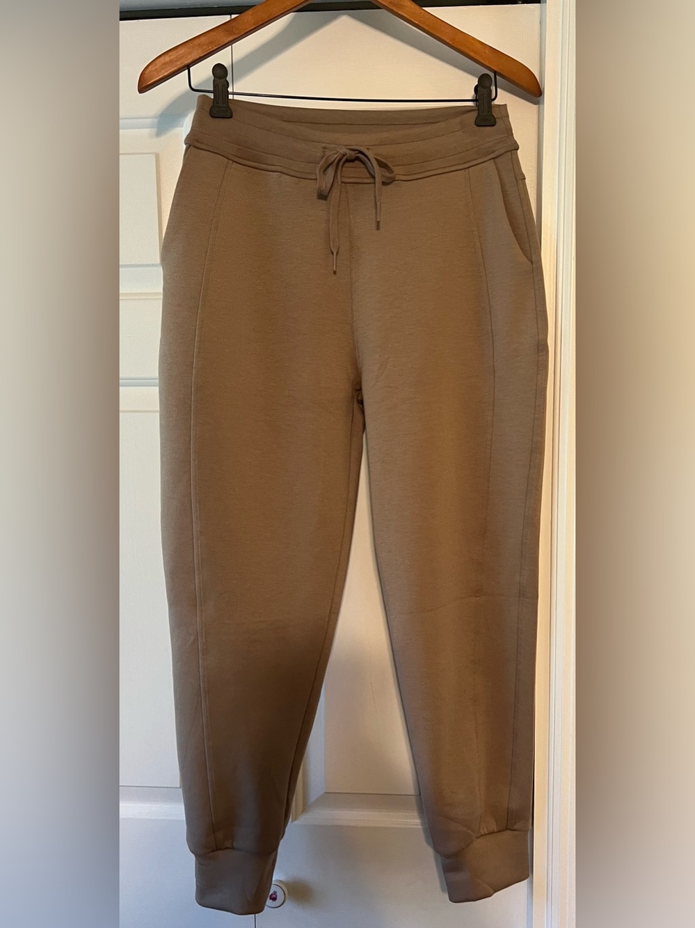 Zenana Mocha Scuba Drawstring Jogger Style Sweatpants (ROP-4053D4) NWOT S #2561 - Picture 2 of 8